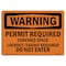 Signmission OSHA Sign, Permit Required Confined Space Lockout Tagout, 10in X 7in Plastic, 10" W, 7" H, Lndscp OS-WS-P-710-L-12300 - alternate 1